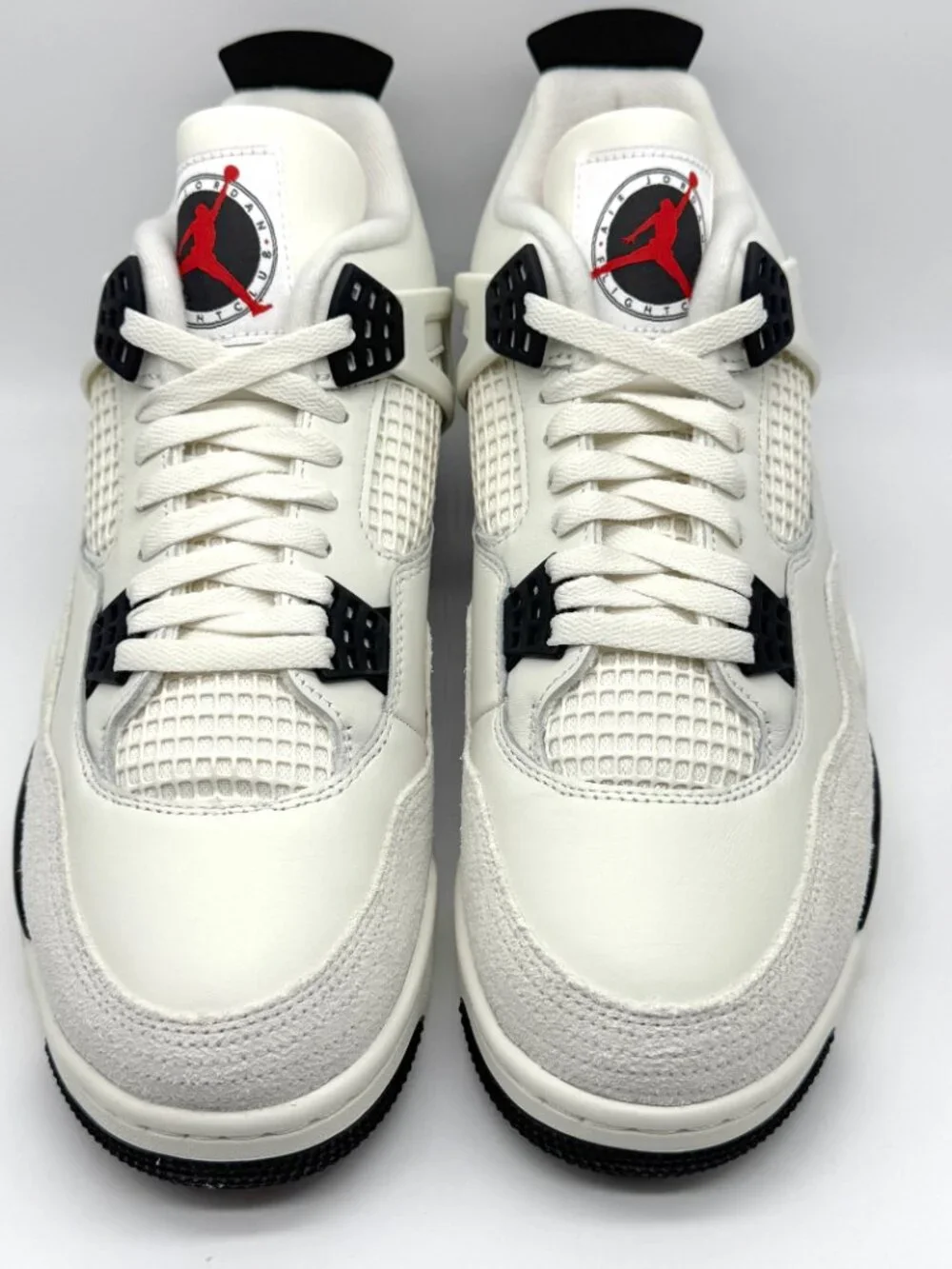 Air Jordan Retro 4 Flight Club Sail Black Shoes Sz 12 New w/ Marks IM4002-100